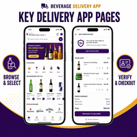 Aplicación de Entrega de Bebidas Alcohólicas Personalizada para IOS y Android con Verificación de Edad, Catálogo de Productos LionCreate