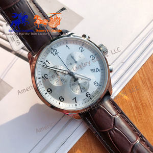 Montre de qualité supérieure 5A, sport et loisirs, simple, quartz, acier inoxydable, cristal saphir, étanche 100m, trois cadrans lumineux - Product Image 4