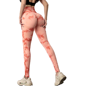 Leggings da donna con Lifting Spandex Tie Dye Vintage anti-umidità - Product Image 1