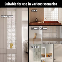 New Supplier Super White Color Glass Blocks Glass Blocks Partition for Bathroom with Building Wall Decorative Material