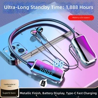 Bandeau de cou intra-auriculaire Cross-XY/060 personnalisé pour écouteurs métalliques avec affichage numérique, idéal pour la course et le karaoké – Vente en gros disponible