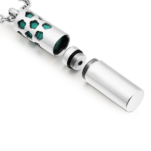 Nouveau design, collier pendentif diffuseur d'huiles essentielles en acier inoxydable, style bohème - Product Image 5