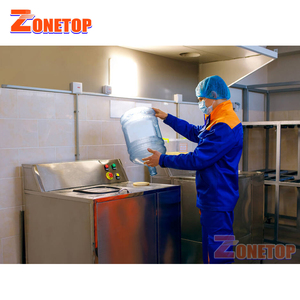 Semi-automatique 18 L 19 l 20 litres 189l 19 l 20 l 5 gallons bouteille d'eau en plastique fût fût conteneur rinçage nettoyage <span class=keywords><strong>machine</strong></span> à <span class=keywords><strong>laver</strong></span> - Product Image 2