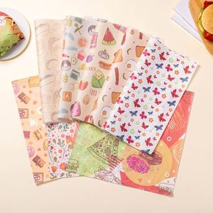 Papier d'emballage pour sandwichs couleur kraft, absorbant l'huile, pour hamburgers, pain, cuisson, plaque de cuisson, papier alimentaire industriel anti-graisse pour pizza - Product Image 4