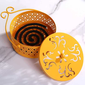 Support portable en métal pour spirales anti-moustiques et encens avec poignée, accessoires de lutte contre les insectes résistants à la chaleur - Product Image 4