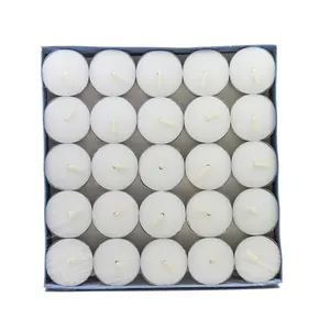 100% Paraffin wachs Weiß Tee licht Kerzen Mini Tee licht Hochzeits geschenk Kerzen für Wohnkultur