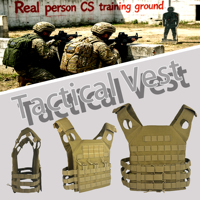 Gilet tactique camouflage personnalisé avec sacs, imperméable, respirant, sangles réglables à dégagement rapide pour l'entraînement en plein air et la remise en forme