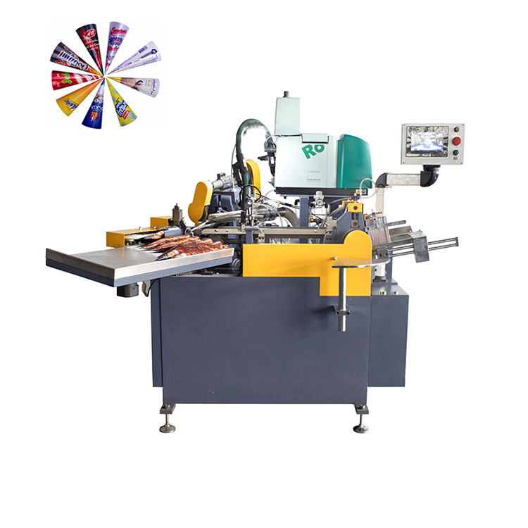 CPC-200 Paper Cone Sleeve Machine for Ice Cream/Fully Automatic Ice Cream Cup Paper Cone Sleeve Making Machine