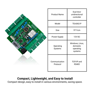 Dual Door <strong>Access</strong> <strong>Control</strong> Core Module PCB for One-way Door <strong>Control</strong> <strong>with</strong> Cloud Integration and SDK Support - Product Image 2