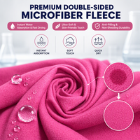 Serviette de plage poncho en microfibre à marque privée, deux façons de porter, impression de logo personnalisé, OEM, super absorbante, légère