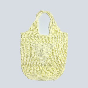 Sac fourre-tout en paille tressée fait main Hongze Arts And Crafts, taille moyenne, poche ouverte, collection Printemps 2023, usage quotidien - Product Image 1