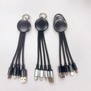 Cable de Carga USB 3 en 1 con Luz, Carga Rápida de 20W, Cable de Carga Multifuncional con Logotipo Personalizado - Product Image 1