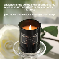 Ensemble cadeau de trois bougies non parfumées, luxe exquis, haut de gamme, cire de soja, parfum d'intérieur longue durée, mariage, anniversaire, nouvel an
