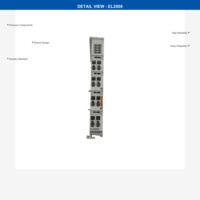 Module terminal de sortie numérique EtherCAT Beck-hoff PLC EL2008 d'occasion, sortie transistor 8 canaux pour l'automatisation industrielle
