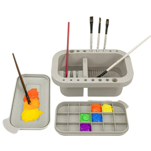 Support et organisateur pour pinceaux de <span class=keywords><strong>peinture</strong></span> avec <span class=keywords><strong>palette</strong></span> pour acrylique et aquarelle - Product Image 5