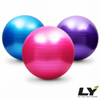 Ballon de yoga anti-éclatement avec pompe, ballon d'équilibre antidérapant 45-85 cm pour yoga, pilates, fitness, grossesse et entraînement d'équilibre