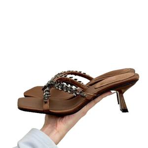 Sandalias Elegantes, Modernas y Lujosas para Mujer, Verano 2026, Nuevo Estilo con Cuentas, Punta Cuadrada, Tacones Altos Elegantes - Product Image 4