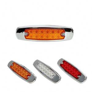 6.4 pouces 12 LED <span class=keywords><strong>feu</strong></span> arrière de marqueur latéral tourner ambre rouge <span class=keywords><strong>feu</strong></span> de dégagement de signal de stationnement 12V pour <span class=keywords><strong>remorque</strong></span> camion camion UTE RV pick-up - Product Image 6