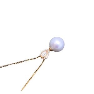 Pendentif en argent S925 rond blanc de 10-11 mm de Zhuji Danshui, lumière intense, défauts mineurs, ensemble complet, bijoux Love Xiang, breloques en perles - Product Image 5