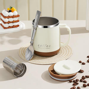 Última taza de aislamiento de acero inoxidable, taza de agua de oficina para niñas de alto valor de Color, taza de café, botella térmica para frío - Product Image 1