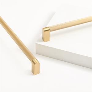 סגנון תעשייתי מקורי ריהוט ידית ידית משיכה למשוך לארון פליז יוקרה במחיר סביר ידית סאטן לידית למטבח חדר שינה - Product Image 4