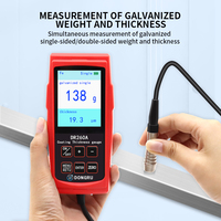 DR260A Dongru-Jauge d'épaisseur de revêtement de poudre d'émail de peinture de zinc rechargeable à chaud