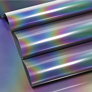 Vinilo Termotransferible Reflectante Adhesivo Arcoíris Elástico de Alta Visibilidad en Oferta, Película Reflectante Iridiscente para Prendas - Product Image 2