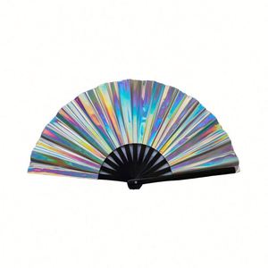 Abanico Tradicional de Kung Fu, Tallado y Pintado en Bambú, Arte Popular, Decoración Portátil para el Hogar, Regalo Empresarial para Festivales y Eventos Musicales - Product Image 4