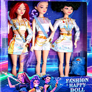 Nueva Versión K-POP Demon Hunter Muñeca Musical Rumi Muñeca Mira Edición Animada Zoe Figuras de Acción de PVC con Luz y Música Colorida Edad 14+ - Product Image 3