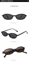 Nuevas Gafas de Sol Polarizadas con Marco Pequeño Retro Europeo Americano, Unisex, Modernas, Ovaladas, Duraderas, Cómodas, con Protección UV400