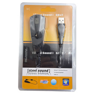 Adaptateur audio USB 7.1 <span class=keywords><strong>Son</strong></span> surround virtuel Plug and Play <span class=keywords><strong>Carte</strong></span> <span class=keywords><strong>son</strong></span> <span class=keywords><strong>externe</strong></span> pour ordinateur portable Ordinateur de bureau avec sortie casque micro - Product Image 5