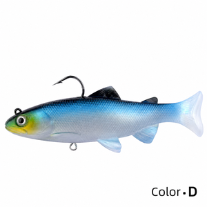 Appât souple artificiel pour la pêche à la truite, équipement de pêche, hameçon bionique en acier inoxydable avec tête de plomb, 12cm/15cm, pour la pêche en eau douce, lac, ruisseau - Product Image 6