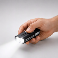 Mini lampe torche LED EDC, lampe torche à clé, rechargeable, lumière COB RGB, USB, 550 lumens, IP44, camping, randonnée, extérieur