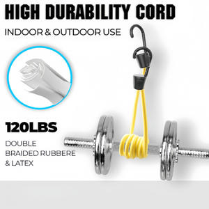 Cordon élastique rond HK-3328 de 18, 24, 32, 40 pouces avec crochet en fer moulé par injection, crochet à ressort de qualité standard - Product Image 2