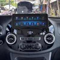 Lecteur MP3 tactile Android 128 Go avec écran OLED 4K sans fil, support de tableau de bord GPS pour Mercedes Benz Classe V W447 2016-2024