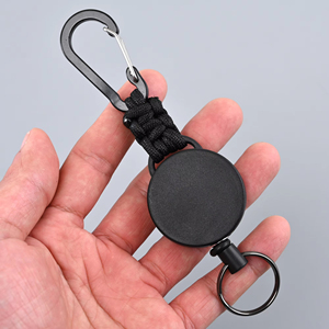 Carrete de insignia retráctil negro para protección contra caídas de seguridad Dispositivos anticaída con uso de alta calidad en seguridad exterior o interior - Product Image 6