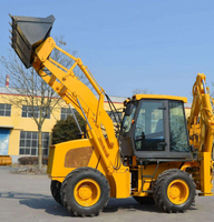 Backhoe Loader WZ30-25 Tugas Berat Mesin Diesel Bertenaga Kontrol Hidrolik Mesin Konstruksi & Pertanian