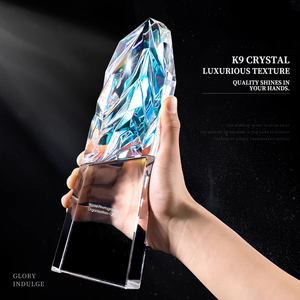 HBL Rainbow Diamond <span class=keywords><strong>Eagle</strong></span> Wing <span class=keywords><strong>Crystal</strong></span> Glass Trofeo Placa Premio Con Base Regalos De Recuerdo - Product Image 3