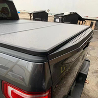 Ickup-cama de camión de aluminio/fibra de vidrio, cubierta de triple pliegue tonneau para Chevrolet S10 2016-2018