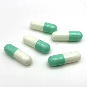 Màu Xanh Lá Cây Trắng Halal cứng gelatin viên nang rỗng kích thước 0 - Product Image 1