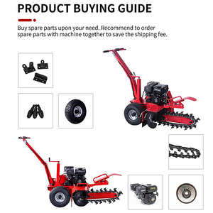 Máquina Zanjadora de Cadena Mini de 7HP y 15HP para Desbroce de Terrenos, Desmalezado y Excavación de Zanjas - Product Image 3