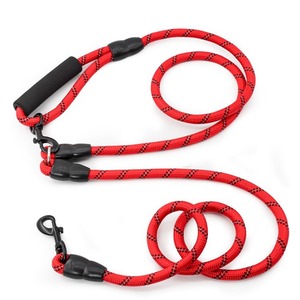 Laisse de course mains libres pour animaux de compagnie, double laisse en nylon pour 2 chiens, chaîne de promenade pour animaux, fournitures pour animaux de compagnie en gros - Product Image 2