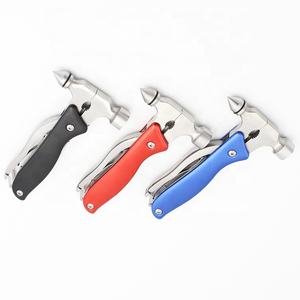 <span class=keywords><strong>Marteau</strong></span> à griffes en acier inoxydable multi-usages Cadeau d'anniversaire pour homme Papa Mari ou Grand-père Outil de survie et de camping en plein air - Product Image 6