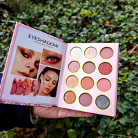 Nouveau coffret cadeau de maquillage multifonctionnel : fards à paupières, poudre nacrée métallisée brillante et rouge à lèvres