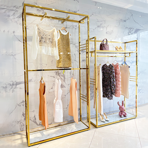 Adult Clothing Shop Shelves Design Clothes <strong>Racks</strong> Cloth Hanger <strong>Rack</strong> H Double Clothes <strong>Display</strong> <strong>Rack</strong> - Product Image 1