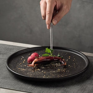 Assiettes à dîner en céramique en gros, assiettes à dessert noires, assiettes à steak, vaisselle de style européen, vaisselle en porcelaine - Product Image 6