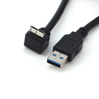 Cable USB 3.0 de Tipo A Macho a Micro B Macho con Tornillos de Bloqueo y Blindaje Trenzado Micro-USB para Computadoras y Dispositivos de Cámara