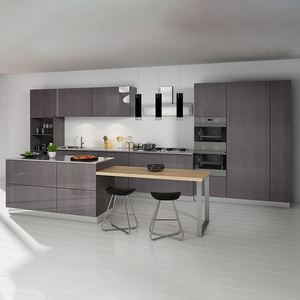 Gỗ Hạt Melamine Tủ Bếp Thiết Kế Miễn Phí Hiện Đại Hoàn Chỉnh Quần Đảo Nhà Bếp - Product Image 1