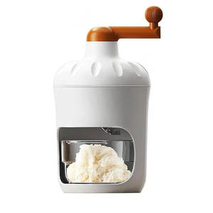 Machine à glaçons domestique en gros, entièrement lavable, avec lame en acier inoxydable, en ABS et acier inoxydable, blanc, pour la maison, broyeur manuel - Product Image 1