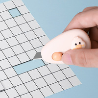 Couteau utilitaire créatif en forme d'animaux de dessin animé, couteau utilitaire de papeterie, mini couteau utilitaire portable